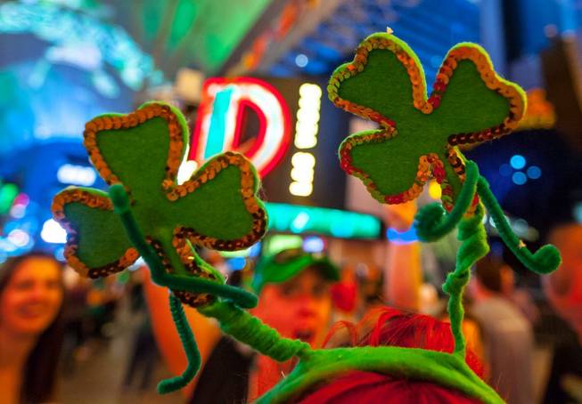 St. Patrick's Day at Fremont Street Experience on Monday, March 17, 2014, in downtown Las Vegas.