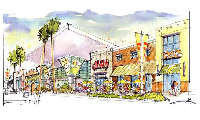 A rendering of the Boulevard Mall remodeled.