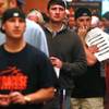 Bettors stand in line to make their wagers at the LVH sports book during the second round of the NCAA basketball tournament Thursday, March 20, 2014.