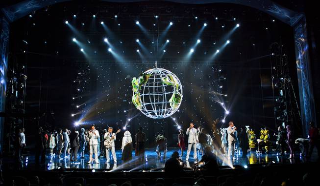 The One Night for ONE DROP finale during the dress rehearsal from the Michael Jackson ONE Theatre at Mandalay Bay on Thursday, March 20, 2014.