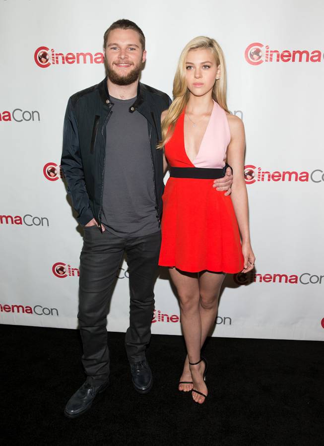 Jack Reynor and Nicola Peltz arrive at the opening night presentation and party hosted by Paramount Pictures for 2014 CinemaCon at the Colosseum on Monday, March 24, 2014, in Caesars Palace.
