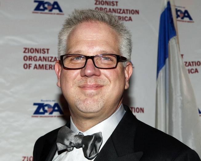 This Nov. 20, 2011, file photo shows TV and radio commentator Glenn Beck at the 114th Anniversary Justice Louis Brandeis award Dinner given by the Zionist Organization of America in New York. 
