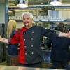 Guy Fieri shows off his new kitchen within his restaurant Guy Fieri's Vegas Kitchen & Bar, at the Quad.