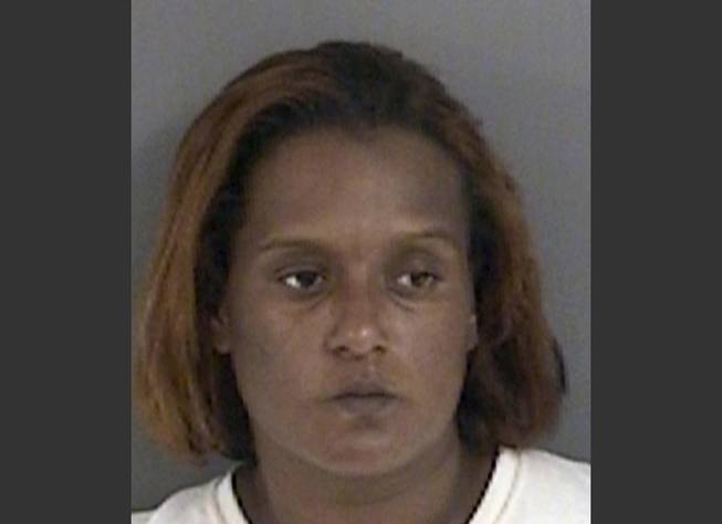 This booking photo provided by the Angelina County Jail shows 37-year-old Evelyn Hamilton. Police in East Texas arrested Hamilton after she called them to complain about the quality of the marijuana she had purchased from a dealer.