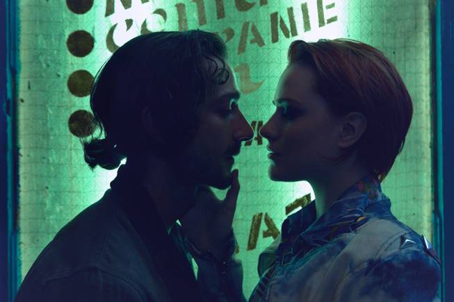 This image released by Millenium Entertainment shows Shia LaBeouf, left, and Evan Rachel Wood in a scene from "Charlie Countryman," about a man who falls for a woman who belongs to a violent crime boss. 
