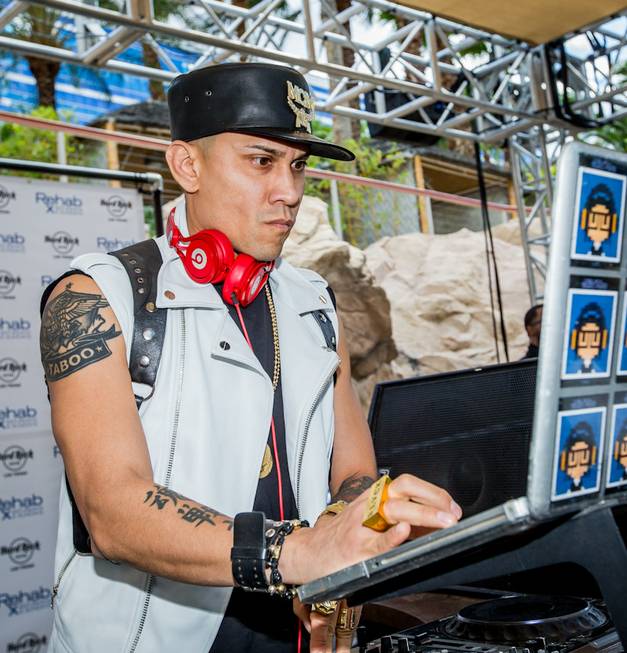 Taboo of The Black Eyed Peas spins at Rehab on ...