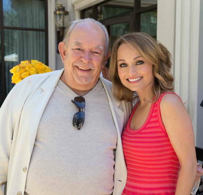 Giada De Laurentiis, with Robin Leach, hosts a sneak preview of her restaurant, Giada, and its menu on Thursday, April 24, 2014, at Caesars Palace. Giada is scheduled to open at the new boutique hotel The Cromwell next month.