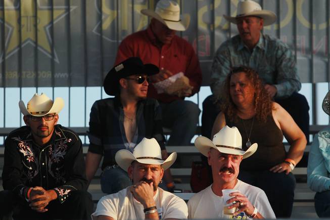 Spectators watch the competition during the Bighorn Rodeo Saturday, May 10, 2014. The Bighorn Rodeo is an annual event put on by the Nevada Gay Rodeo Association.