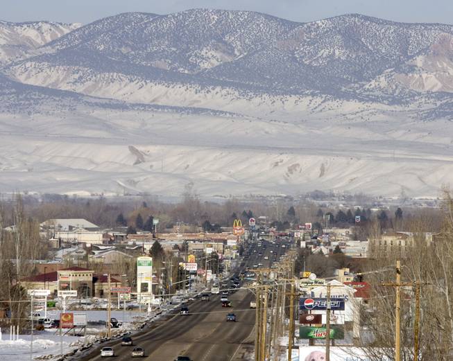 In this Feb. 10, 2011 file photo, downtown Vernal, Utah is shown. State health officials are pledging to look into claims that stillbirths are on the rise in the Eastern Utah community of Vernal, that is home to a boom in gas and oil development. Activists say a climbing rate of neonatal deaths in the Uinta Basin stems from industrial smog. But researchers and health officials aren’t ready to draw such a link.