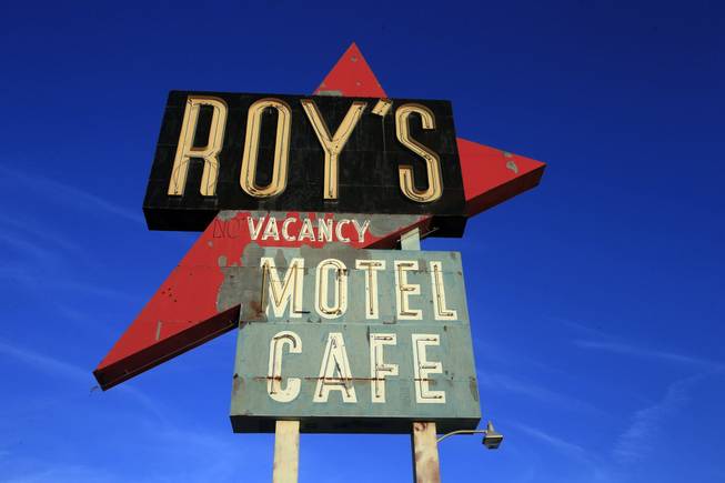 The iconic Roy's Motel Cafe along "America's Highway," Route 66, in Amboy, Calif.