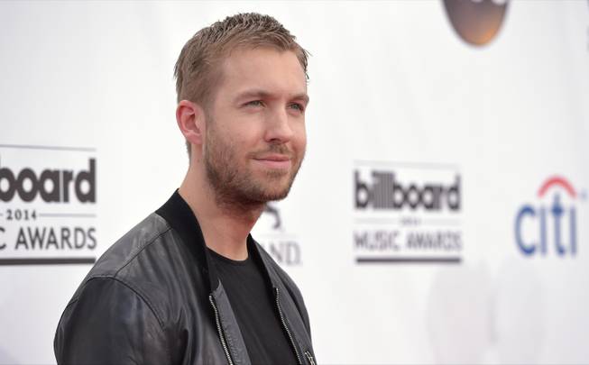 Calvin Harris arrives at the 2014 Billboard Music Awards at MGM Grand Garden Arena on Sunday, May 18, 2014, in Las Vegas.