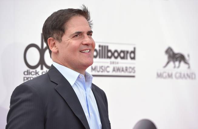 Mark Cuban arrives at the 2014 Billboard Music Awards at MGM Grand Garden Arena on Sunday, May 18, 2014, in Las Vegas.