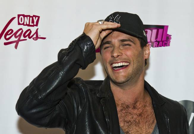 Josh Strickland laughs on the Red Carpet for "RuPaul's Drag Race" at the Season 6 Finale Viewing Party featuring a live screening of the show at The New Tropicana on Monday, May 19, 2014.
