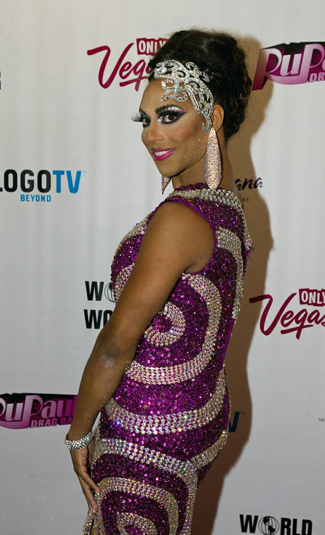 Shangela poses on the Red Carpet for "RuPaul's Drag Race" at the Season 6 Finale Viewing Party featuring a live screening of the show at The New Tropicana on Monday, May 19, 2014.