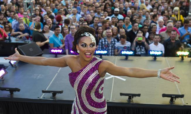 Shangela hosts "RuPaul's Drag Race" at their Season 6 Finale Viewing Party featuring a live screening of the show followed by the crowning of Americas Next Drag Superstar from The Havana Room at The New Tropicana on Monday, May 19, 2014.