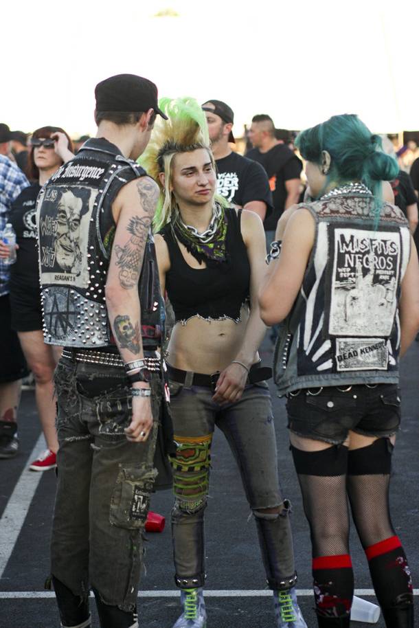Festival goers at the Punk Rock Bowling & Music Festival Sunday, May 25, 2014.