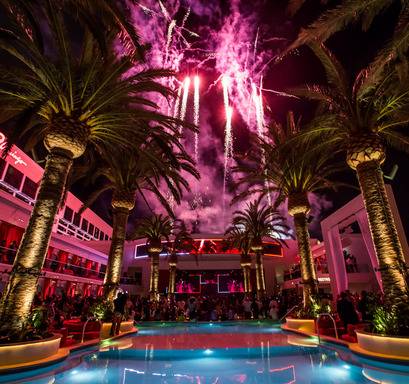 Drai’s Beach Club and Nightclub opening night Friday, May 23, 2014, atop the Cromwell in Las Vegas.