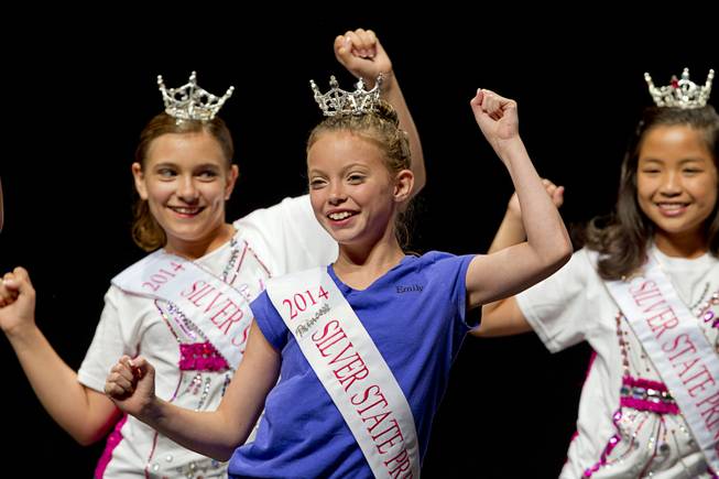 Silver State Princesses perform during the Miss Nevada and Miss Nevada Outstanding Teen Pageant at the Las Vegas Academy Theater Sunday, June 1, 2014.