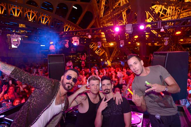 The Backstreet Boys at Chateau in the Paris on Saturday, ...