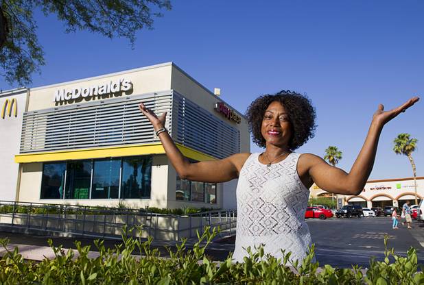 Franchise owner Sharon Lipscomb poses outside her McDonald's restaurant, 65 S Valle Verde Dr., in Henderson Thursday, June 5, 2014. Lipscomb owns five McDonald's.