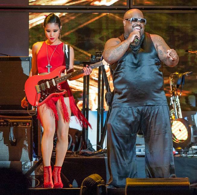 Lionel Richie and CeeLo Green, pictured here, at Mandalay Bay Events Center on Friday, June 6, 2014, in Las Vegas.