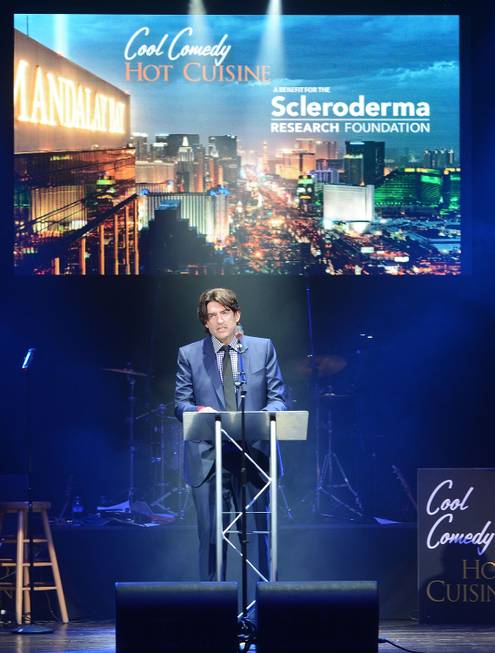 Saville Kellner addresses the crowed at the Scleroderma Research Foundation ...