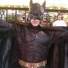 Jerad Miller in a Batman costume working on the Fremont Street Experience in early March 2014.