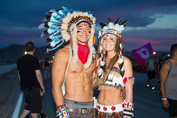 Festivalgoers arrive for Night 2 of the Electric Daisy Carnival on Saturday, June 21, 2014, at Las Vegas Motor Speedway.