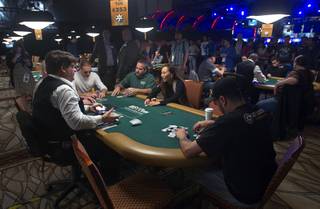 Poker players compete in the $50,000 World Series of Poker's Players' Championship on Wednesday, June 25, 2014, at the Rio. The Final Table begins Thursday.
