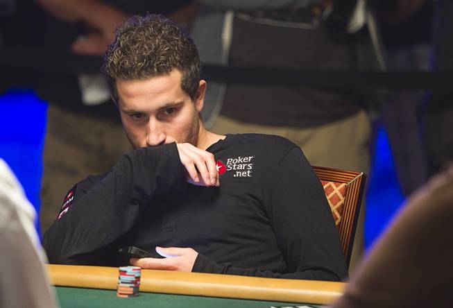 Canadian Jonathan Duhamel, main event winner in 2010, competes in the $50,000 World Series of Poker's Players' Championship at the Rio Wednesday, June 25, 2014.
