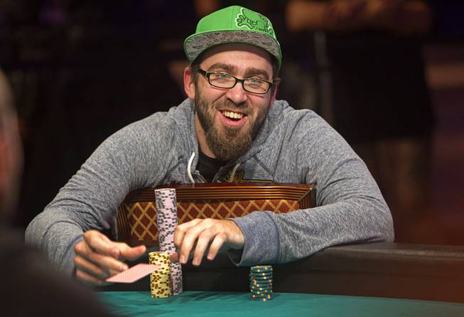 Billy Pappas competes during the World Series of Poker $10,000 buy-in No-limit Texas Hold 'em main event at the Rio Monday, July 14, 2014. XXX made it to the final table.