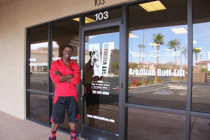 Owner and personal trainer Sidney Wilson at Get Vicious Training Center, located at 5693 South Jones Blvd., Suite 103, Las Vegas.