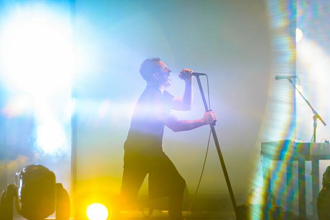 Trent Reznor of Nine Inch Nails performs Saturday, July 19, 2014, at Axis at Planet Hollywood. 