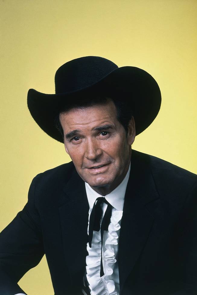 Actor James Garner is shown in character in this April 7, 1982, file photo. Garner, wisecracking star of TV's "Maverick" who went on to a long career on both small and big screen, died Saturday, July 19, 2014, according to Los Angeles police. He was 86.