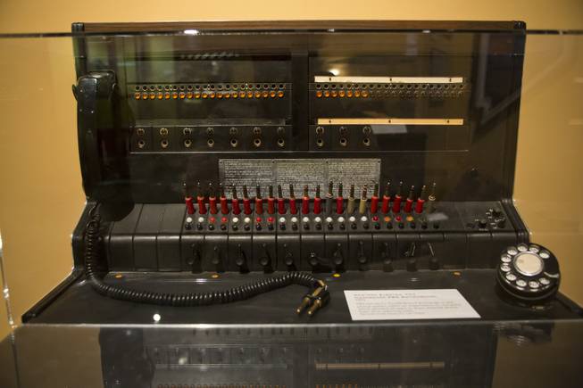 A Western Electric Switchboard from the 1950's is on display at the "Every Age is an Information Age" exhibit at the Nevada State Museum, Friday July 25, 2014. The exhibit shows 150 years of communication technology in Nevada.