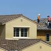 A view of new home construction in Summerlin Wednesday, July 30, 2014.