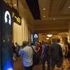 People arrive for the Black Hat USA 2014 hacker conference at the Mandalay Bay Convention Center Aug. 6, 2014.