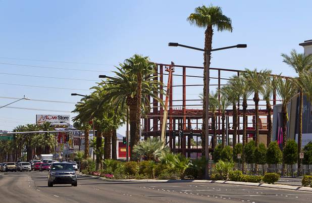 A view of construction at the northeast corner of Sahara Avenue and Las Vegas Boulevard South Thursday, August 7, 2014. A Walgreens will occupy about half of the first floor. Wilger Enterprises is the general contractor on the project.