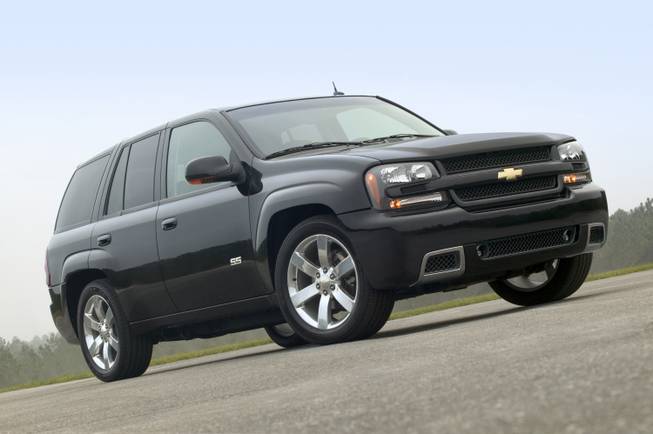 This undated file photo made available by General Motors Co. shows the 2006 Chevy TrailBlazer SS sport utility vehicle. General Motors' troubles with safety recalls have surfaced in another case, this time with the company recalling a group of SUVs, including the 2006-2007 Chevrolet Trailblazer, for a third time to fix power window switches that can catch fire.