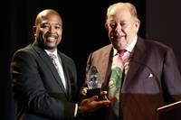 On Saturday night, I was glad to be present as the man I refer to as Ubiquitous Robin Leach (URL for short) was honored with the inaugural Mark Smith Ambassador Award by the Nevada Broadcasters Association at the Four Seasons Las Vegas.