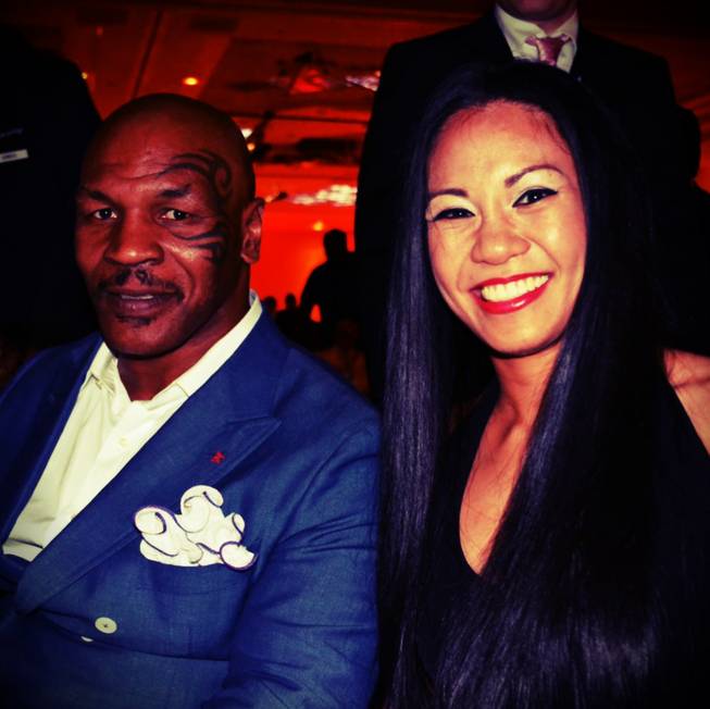 Las Vegas boxer, MMA star and inductee Ana Julaton, with ...