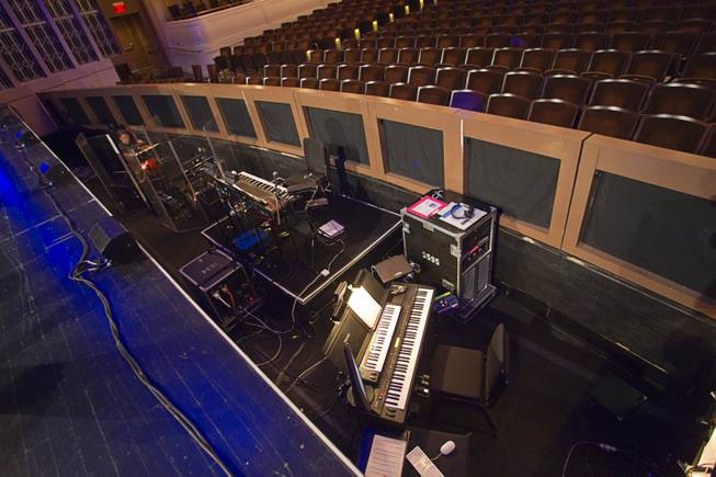 A view of the orchestra pit during a backstage tour of "Ghost The Musical" at the Smith Center for the Performing Arts Wednesday Aug. 13, 2014. The musical runs through Sunday, Aug. 17.
