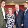 From left, Douglas Geinzer, CEO of Las Vegas HEALS; Ann Lynch, chairwoman of Las Vegas HEALS' board of directors; Stowe Shoemaker, dean of UNLV’s college of hotel administration, and Michael Vonnozzi, director of public policy at the Las Vegas Global Economic Alliance, participated in a medical tourism roundtable discussion at the Las Vegas Sun offices, Tuesday, Aug. 19, 2014.