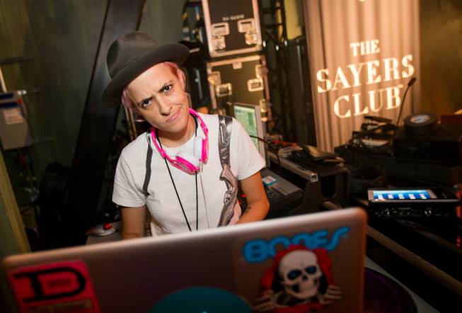 Samantha Ronson at the grand opening of SLS Las Vegas on Friday, Aug. 22, 2014, on the Strip.