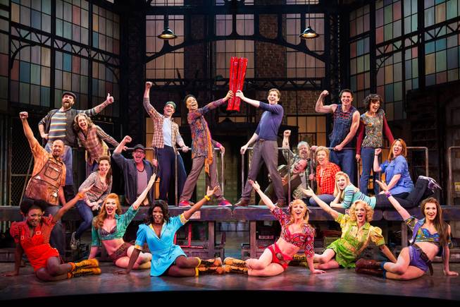 Shown are members of the Broadway cast of "Kinky Boots," which opens its national tour from Sept. 4-Sept. 14 at Reynolds Hall.