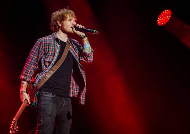 Ed Sheeran performs at The Chelsea on Friday, Aug. 29, 2014, in The Cosmopolitan of Las Vegas.