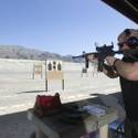 Practicing at Clark County Shooting Complex