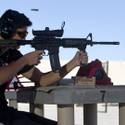 Practicing at Clark County Shooting Complex