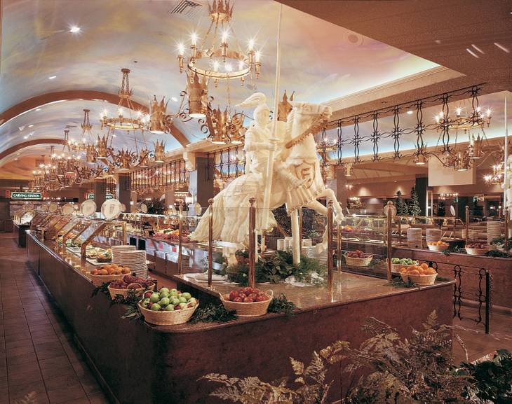 The Round Table Buffet inside the Excalibur