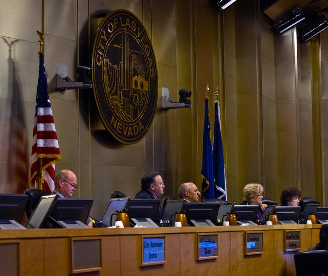 The Las Vegas City Council receives a presentation on the proposed downtown soccer stadium and votes whether to approve financial terms of the deal on Wednesday, September 3, 2014.